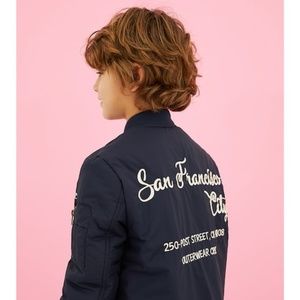 NWT Zara Reversible Embroidered Bomber Jacket